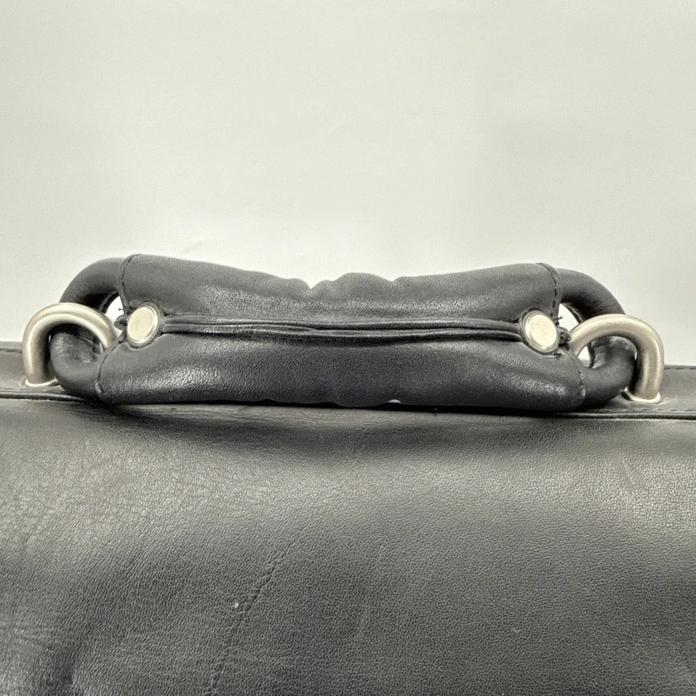 Dell Heavy Duty Leather Laptop Briefcase Professional Messenger Shoulder Bag 12